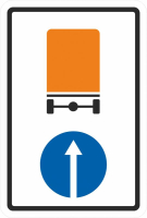 Дорожный знак 4.8.1 Направление движения транспортных средств с опасными грузами